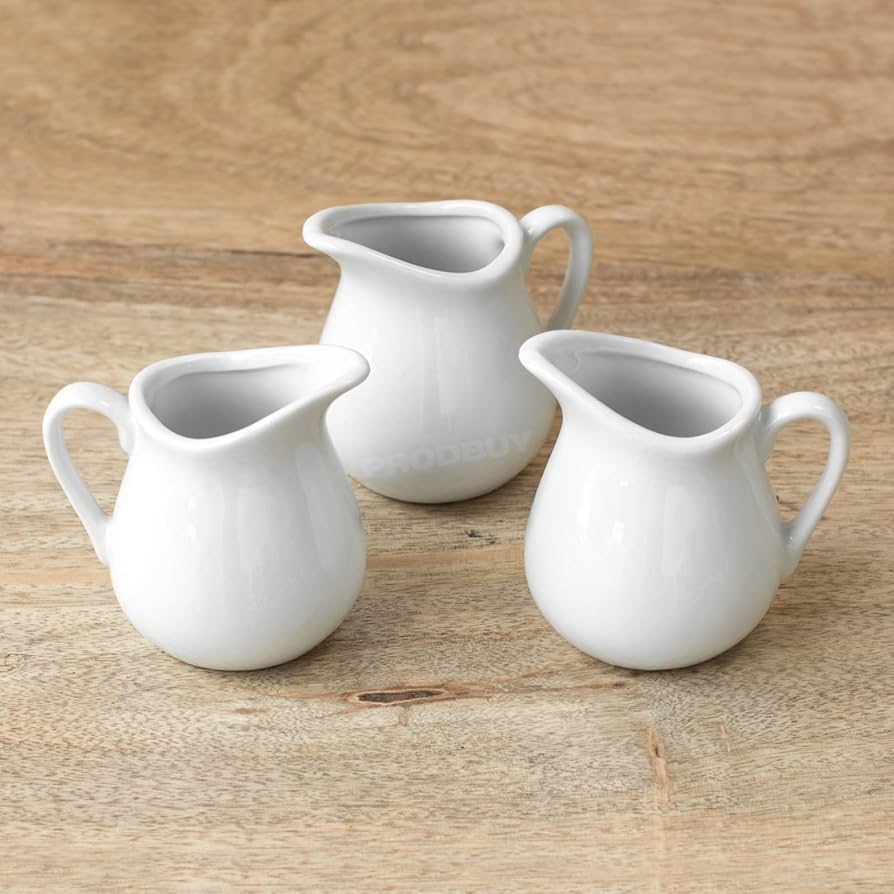 Mini pot à lait / Creamer - Céramique blanche