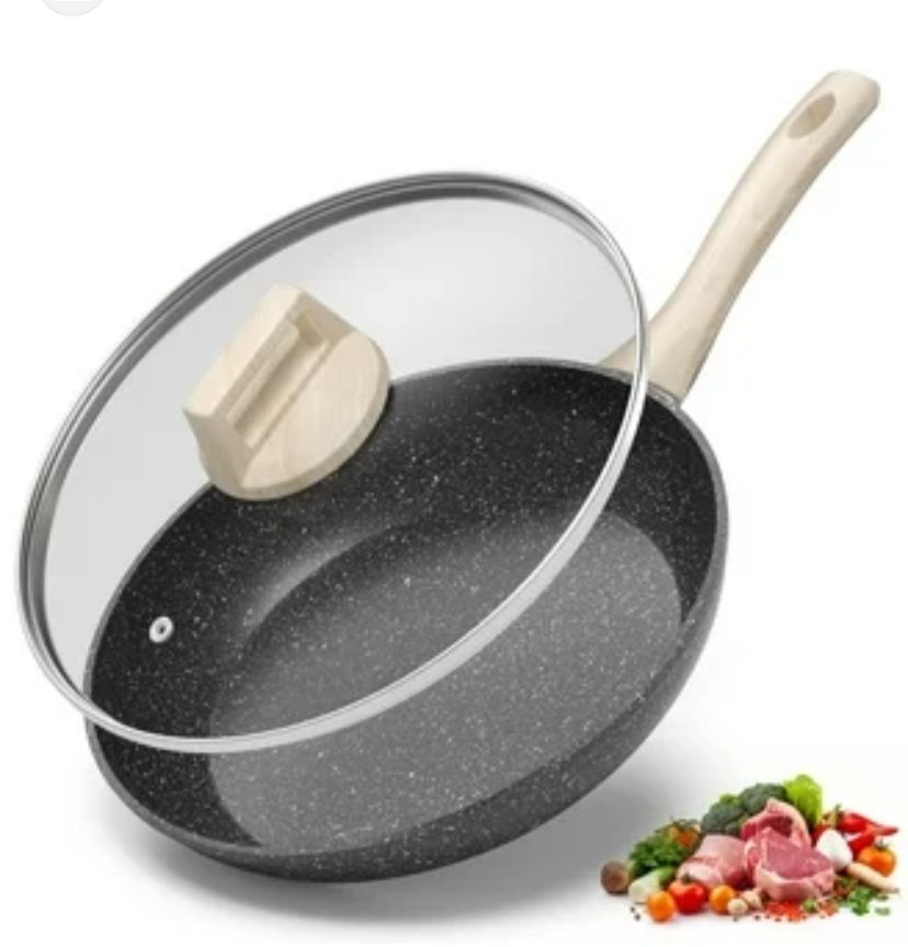 Poêle antiadhésif avec couvercle