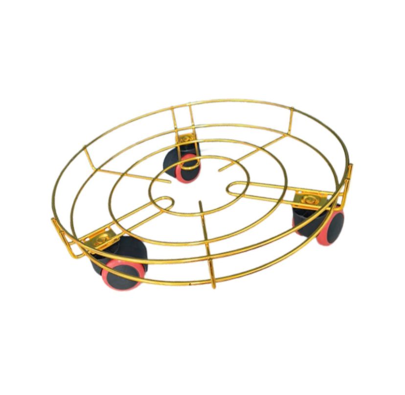 Support gaz en metal doré