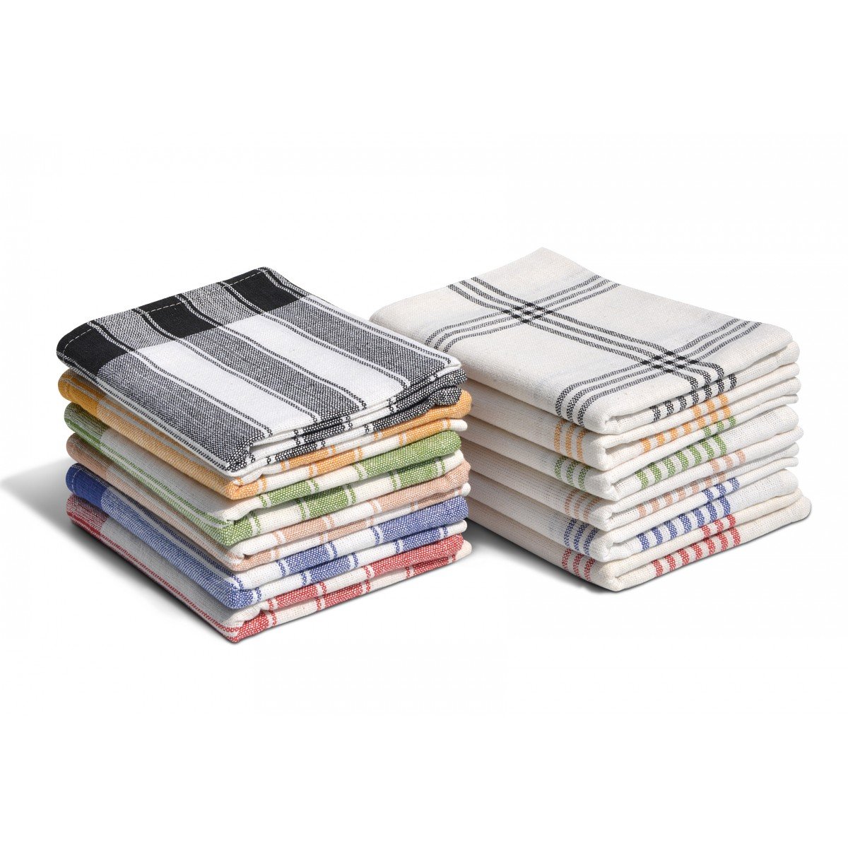 Torchons de cuisine 100% coton - Motif carreaux