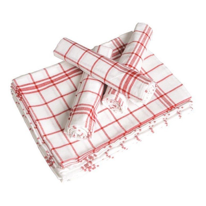 Torchons de cuisine 100% coton - Motif carreaux