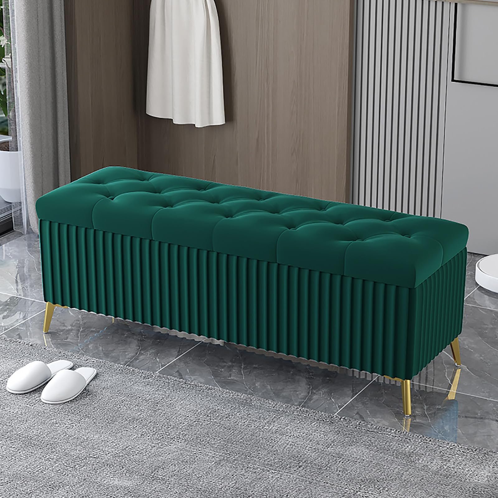 Pouf  et banquette pour assise et  rangement