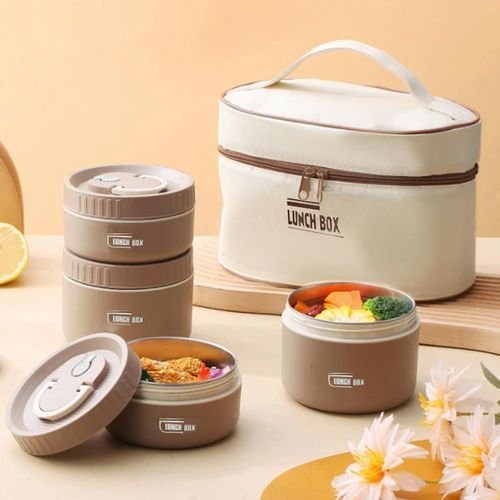Bento box empilable inox & pochette isotherme