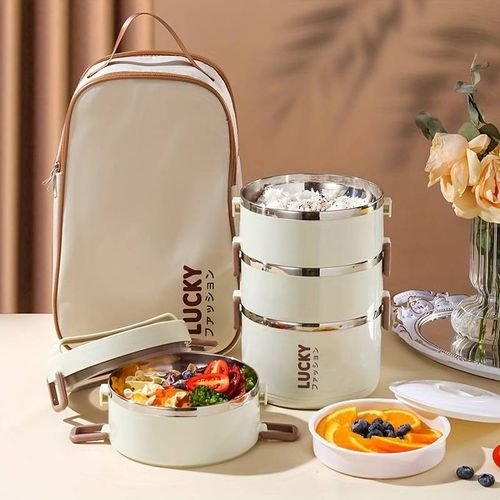 Bento box empilable inox & pochette isotherme