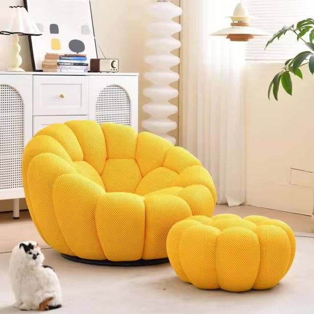 Pouf avec repose pied