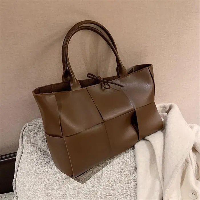 Sac à main Cabas Chic en Similicuir - Modèles Tressé, Grainé ou Croco