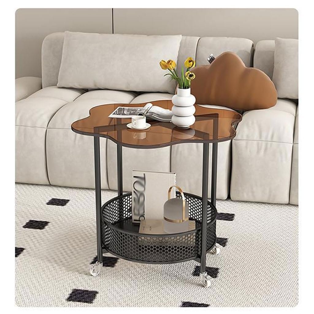 Table d appoint design en forme de fleur