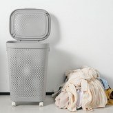 Panier linge à roulettes