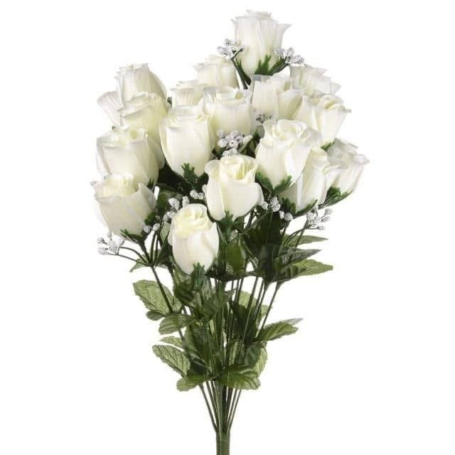 Rose blanche artificielle