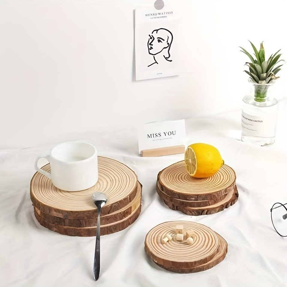 Sous tasse en bois