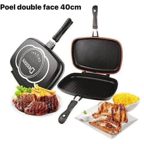 Poêle double face