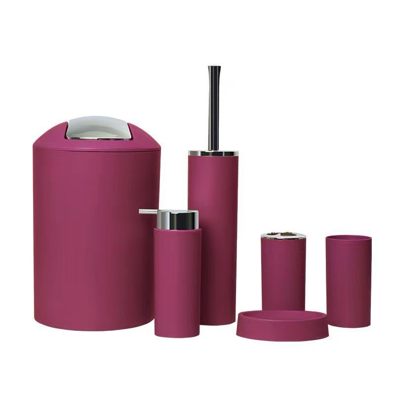 Set d'accessoires salle de bain - 6 pièces