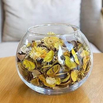 Vase boule pot-pourri