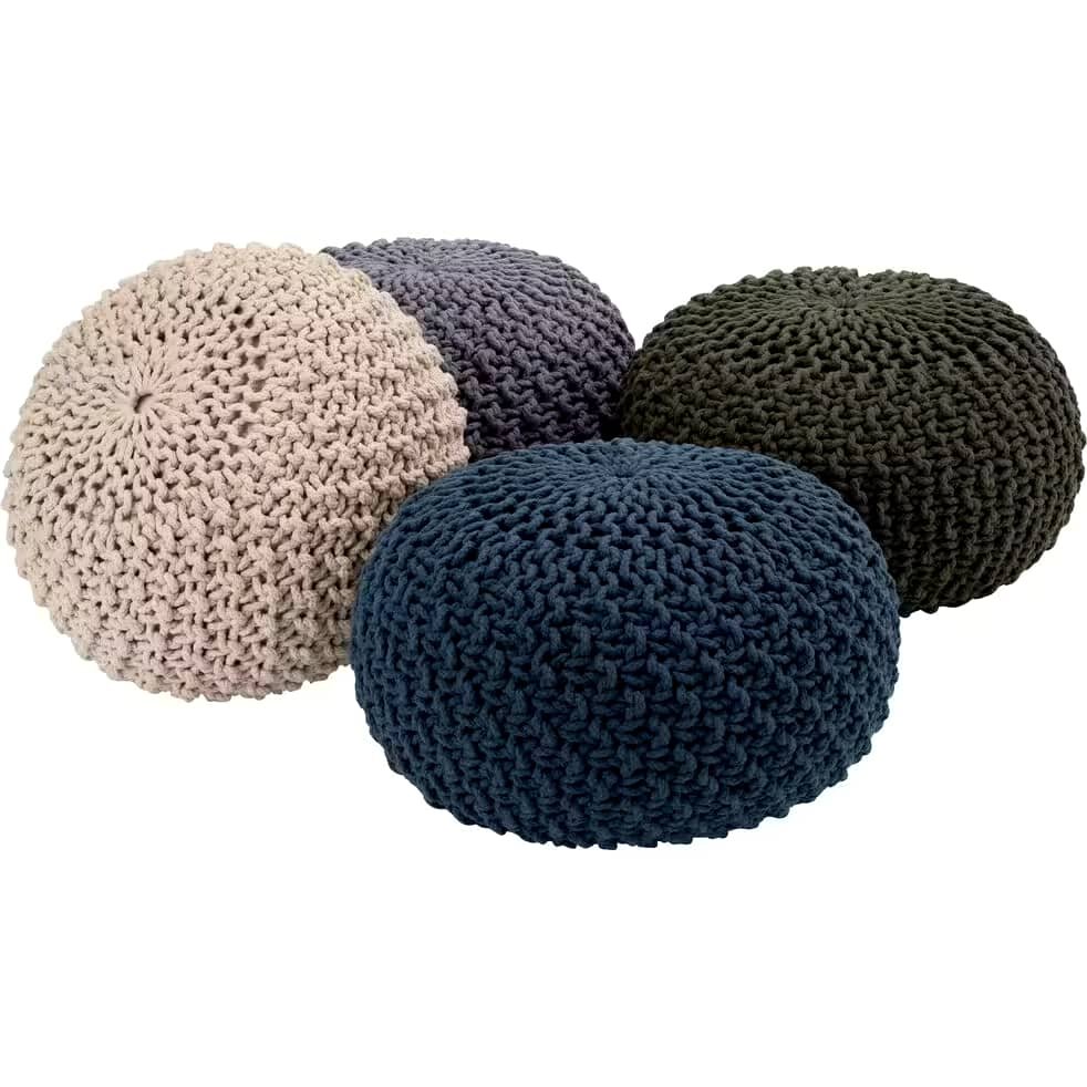 Pouf tricot