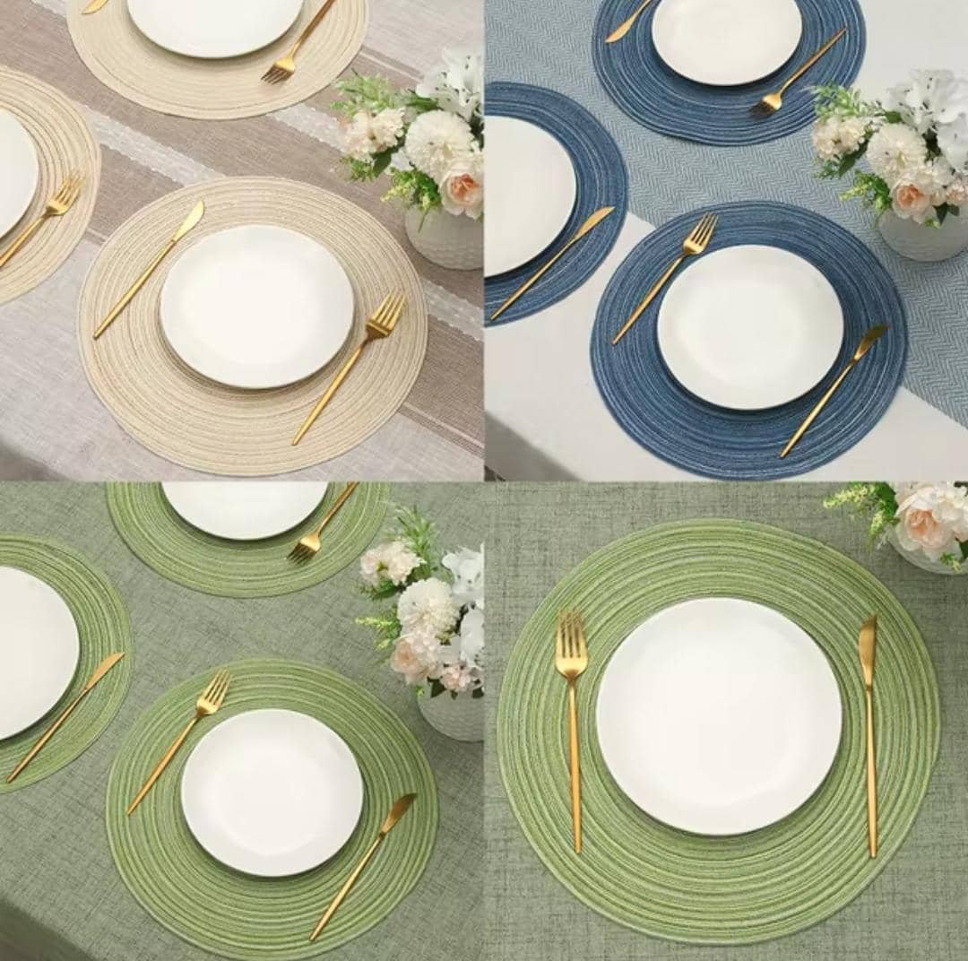 Sets de table tressés